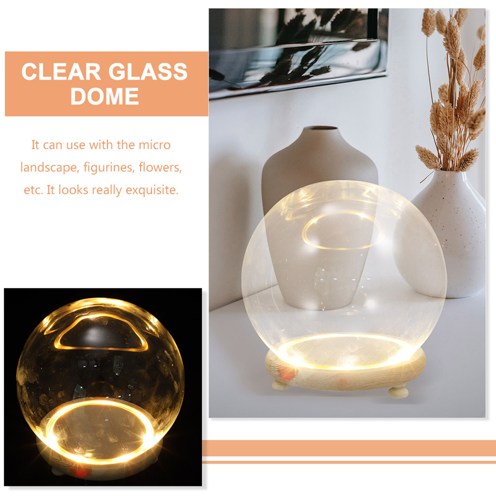 Clear Glass Dome Display Cover – Plastic Dome Clear recenzja i cena