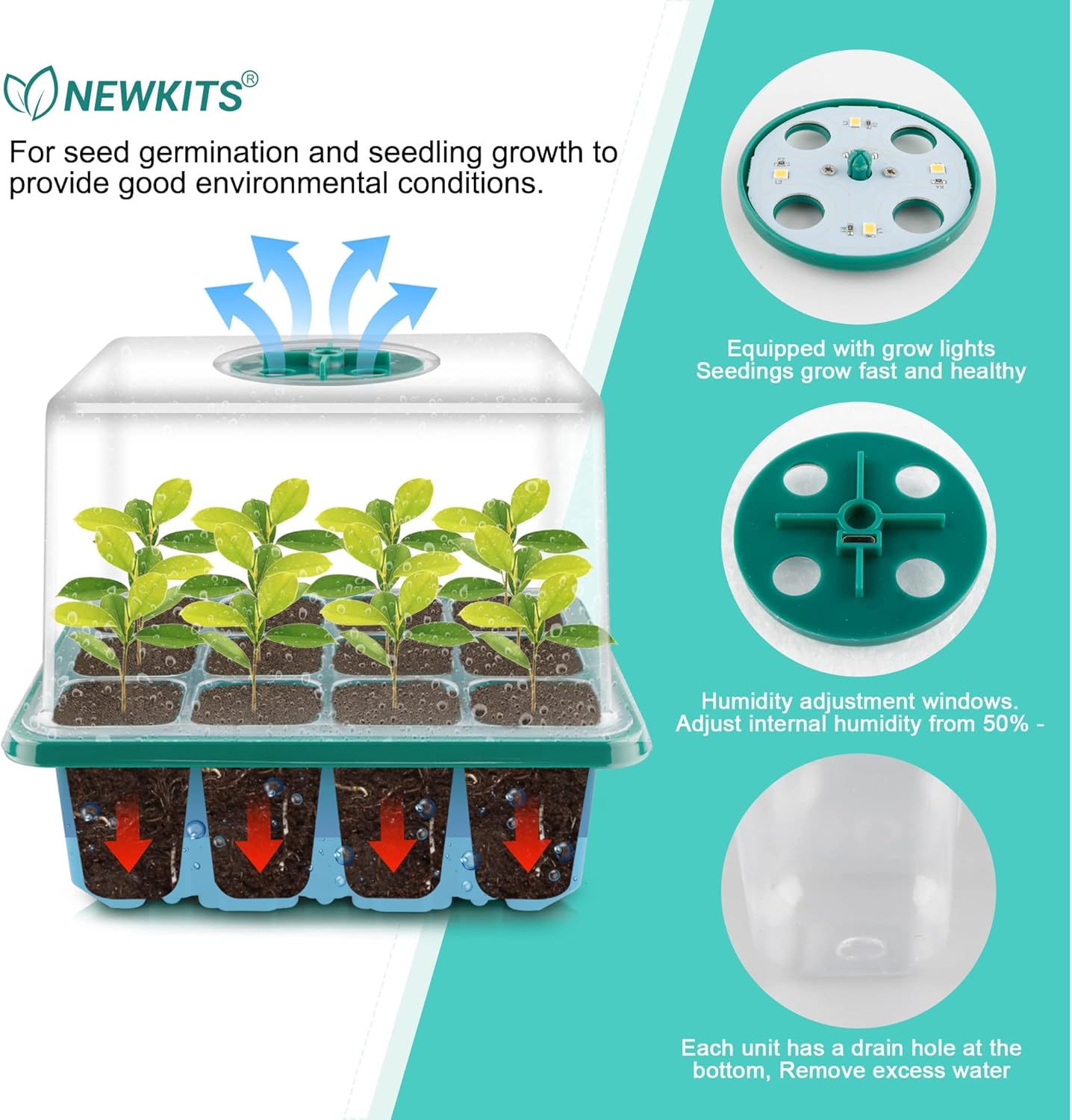 Seed Starter Tray with Grow Li – Humidity Dome Kit recenzja i cena