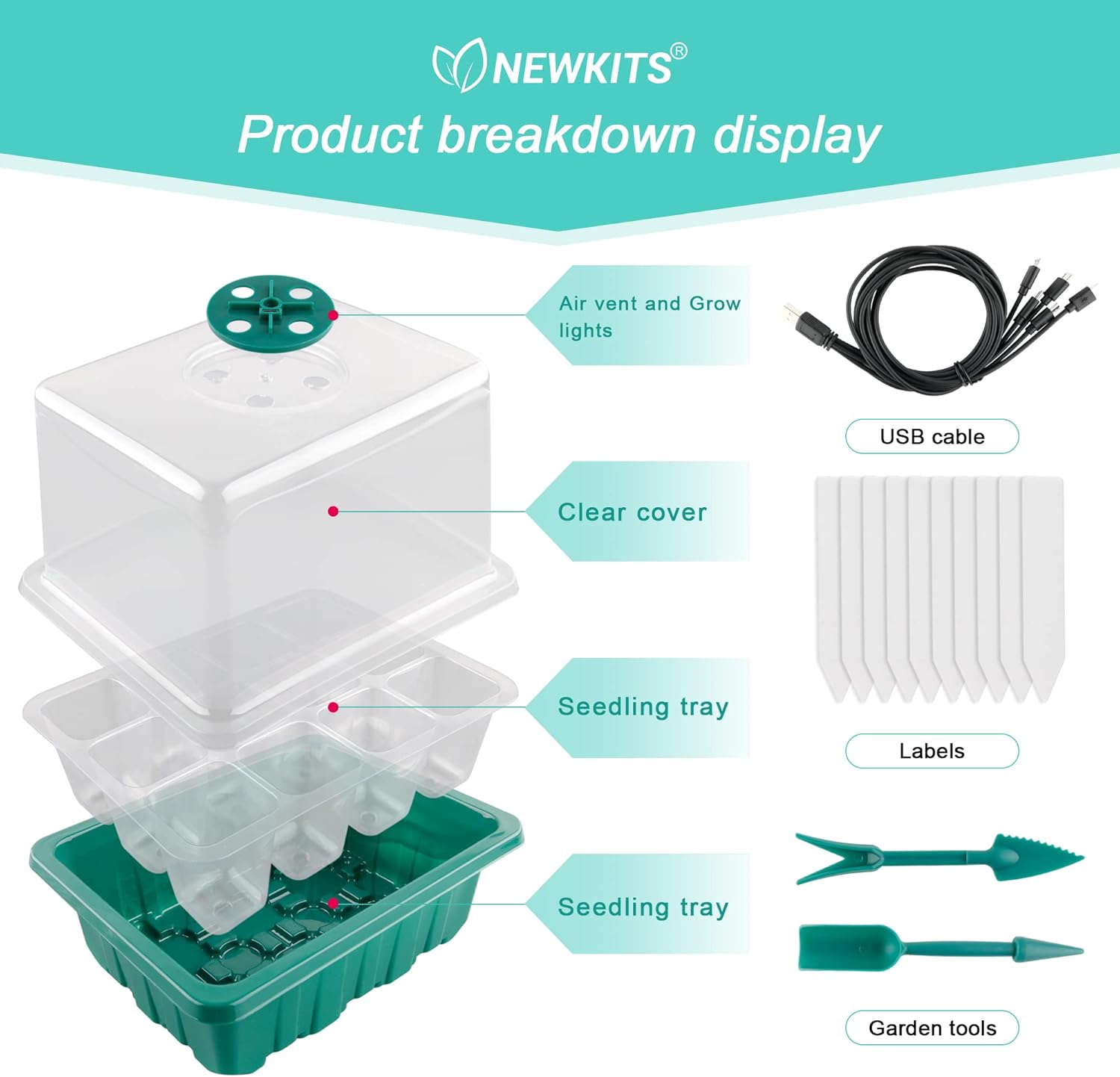 Seed Starter Tray with Grow Li – Humidity Dome Kit recenzja i cena
