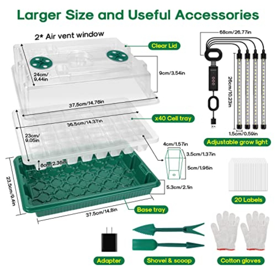 Seed Starter Tray with Grow Li – Humidity Dome Kit recenzja i cena