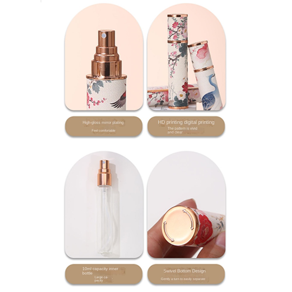 Portable PU Leather Perfume Bo – Misting Bottle Fine recenzja i cena