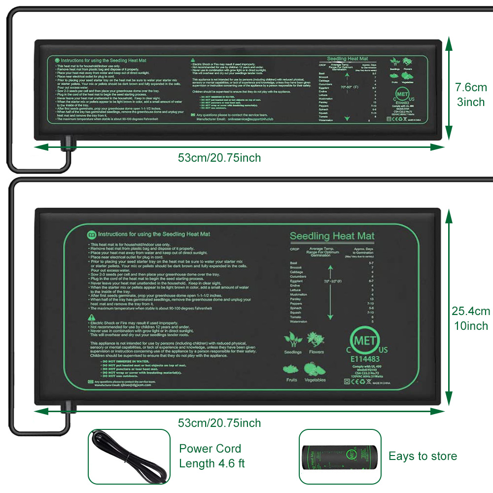 10/25/50CM Seedling Heat Mat I – Rooting Gel Clone recenzja i cena