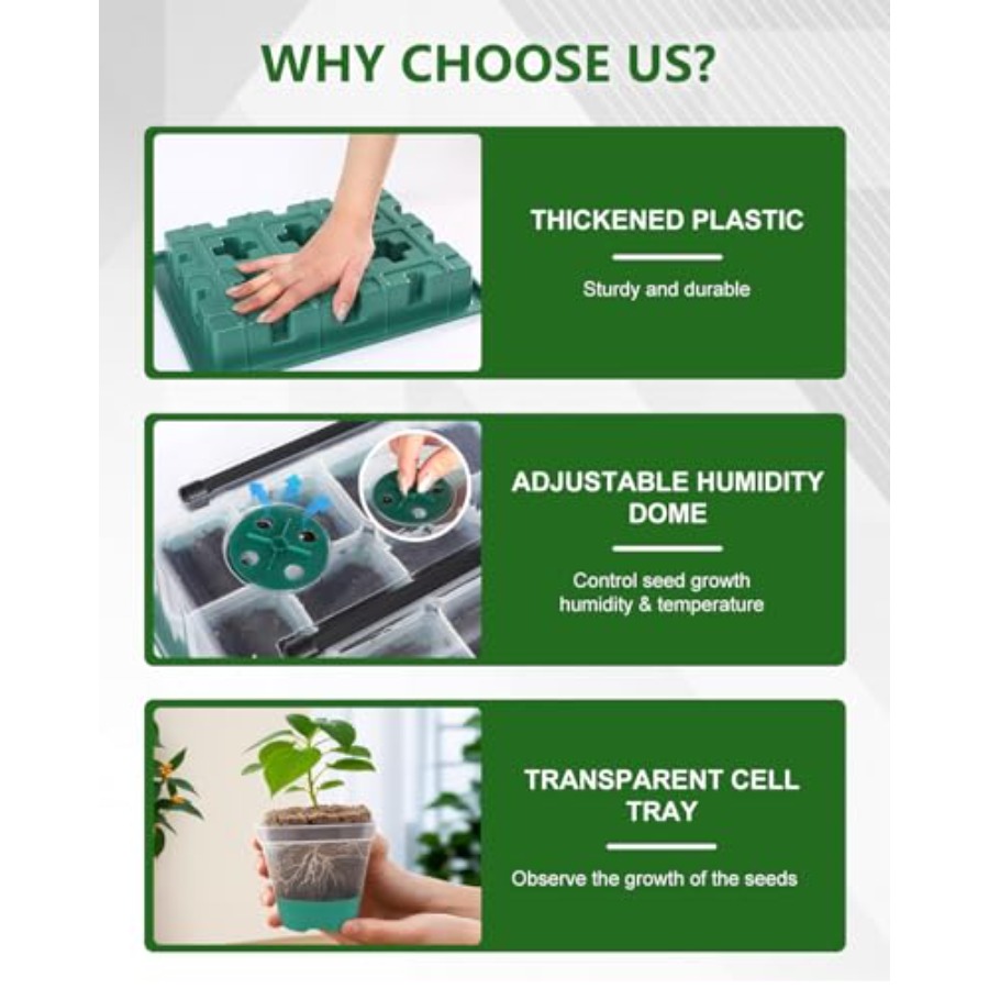 Seed Starter Kit with Grow Lig – Humidity Dome Kit recenzja i cena