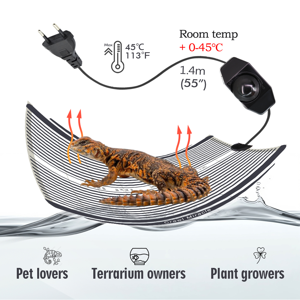5W 15W 25W 35W Graphene Reptil – Heat Mat Seedling recenzja i cena