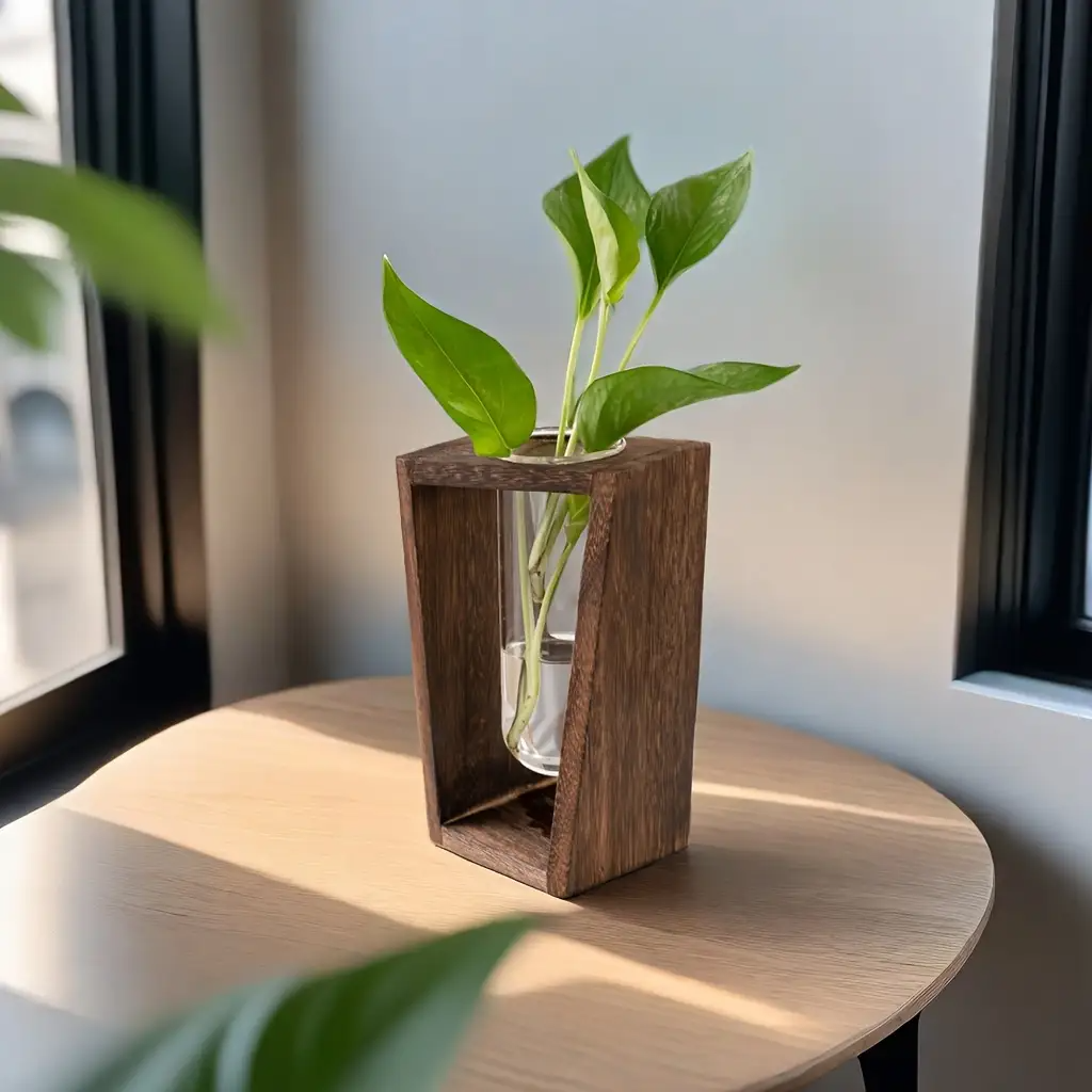 Modern Wood Propagation Vase - – Propagation Station Vase recenzja i cena