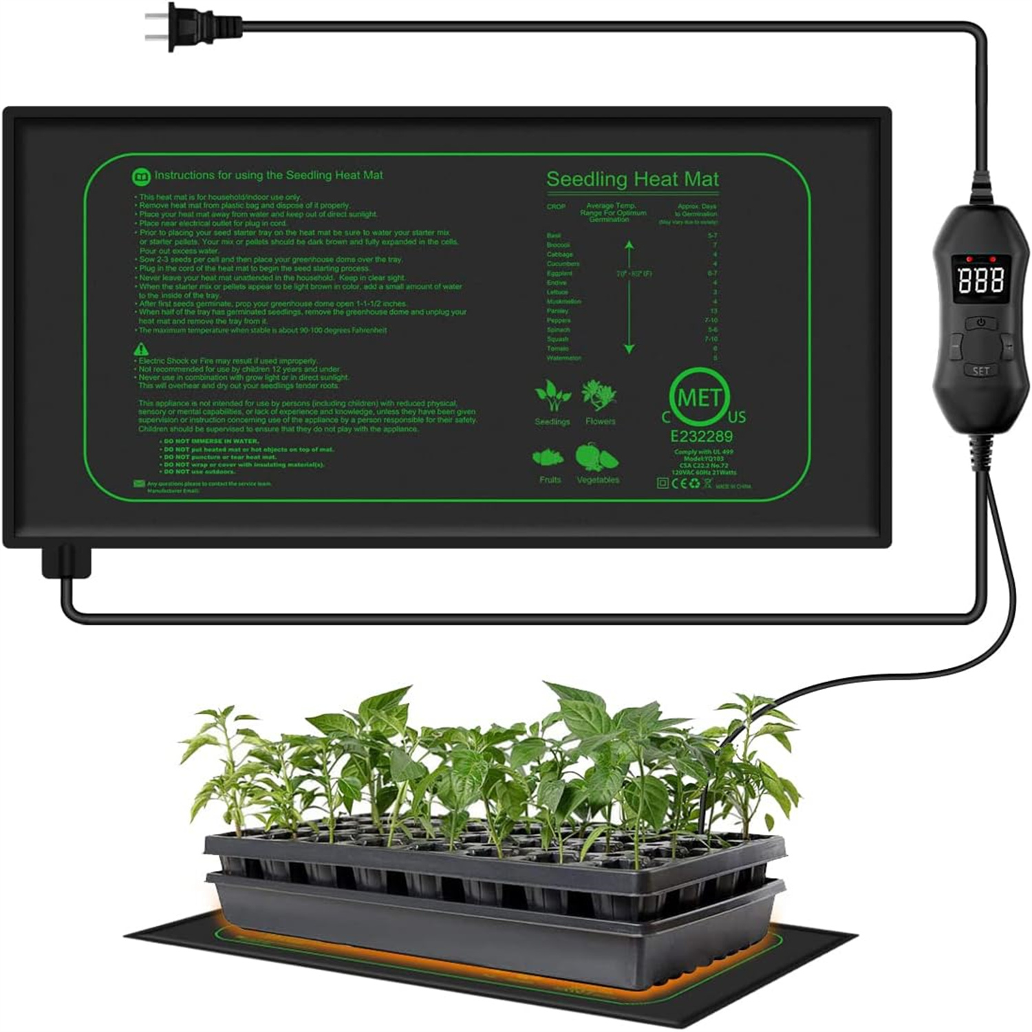 Seedling Heat Mat With Digital – Rooting Gel Clone recenzja i cena