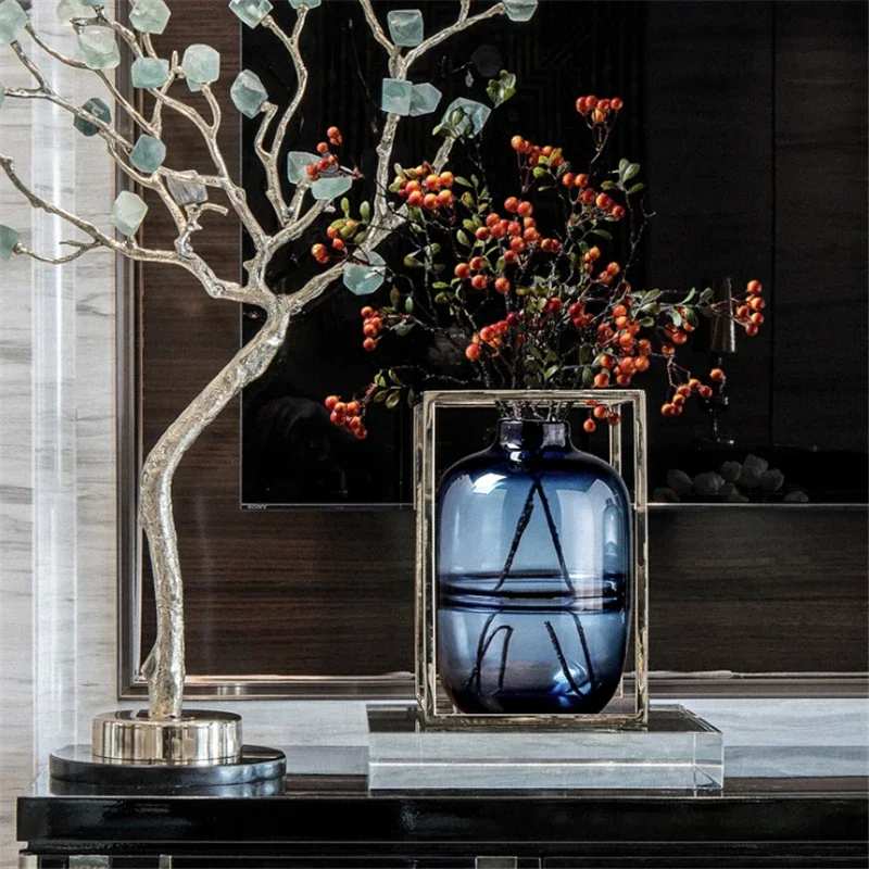 Minimalist Blue Black Glass Va – Propagation Station Vase recenzja i cena
