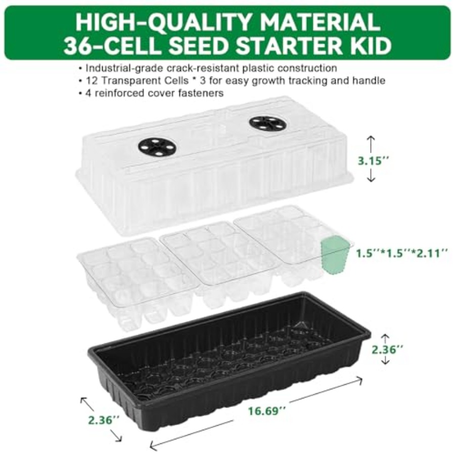 Seed Starter Tray with Grow Li – Humidity Dome Kit recenzja i cena