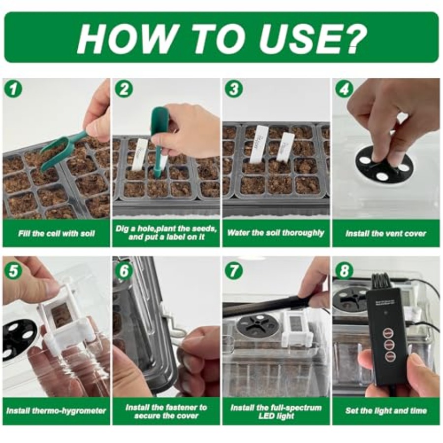 Seed Starter Tray with Grow Li – Humidity Dome Kit recenzja i cena
