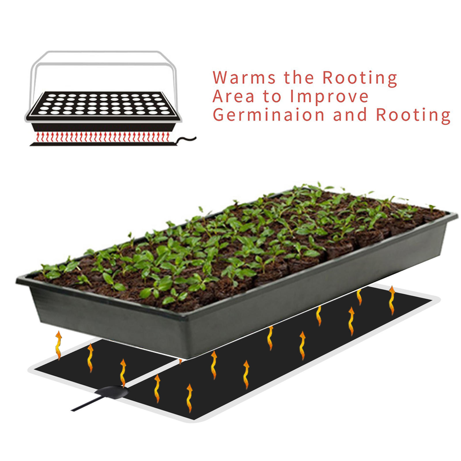 5~45W Seedling Heat Mat 220V~2 – Heat Mat Seedling recenzja i cena