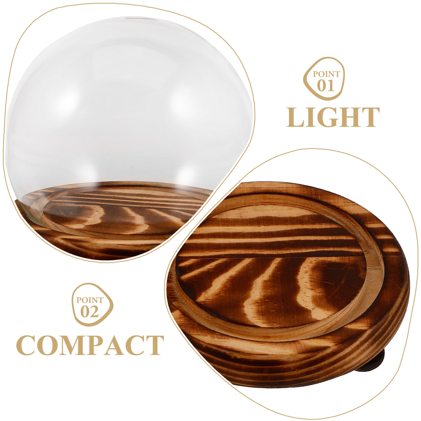 Glass Dome Display Case with W – Plastic Dome Clear recenzja i cena