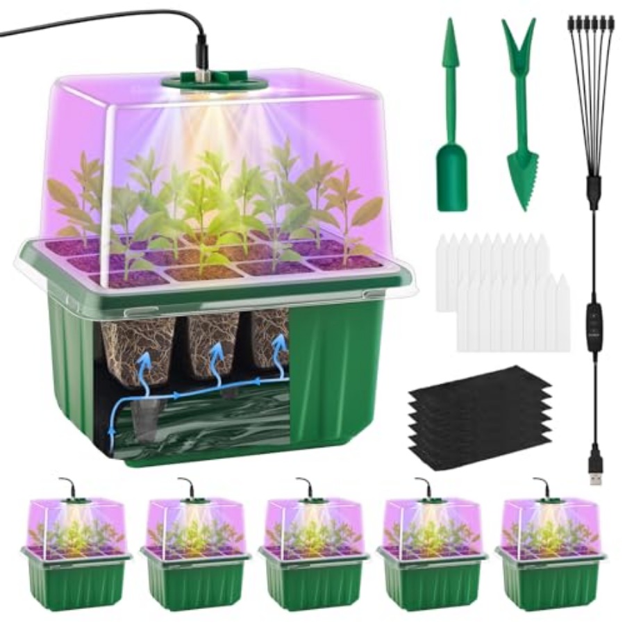 Seed Starter Tray with Light,  – Humidity Dome Kit recenzja i cena
