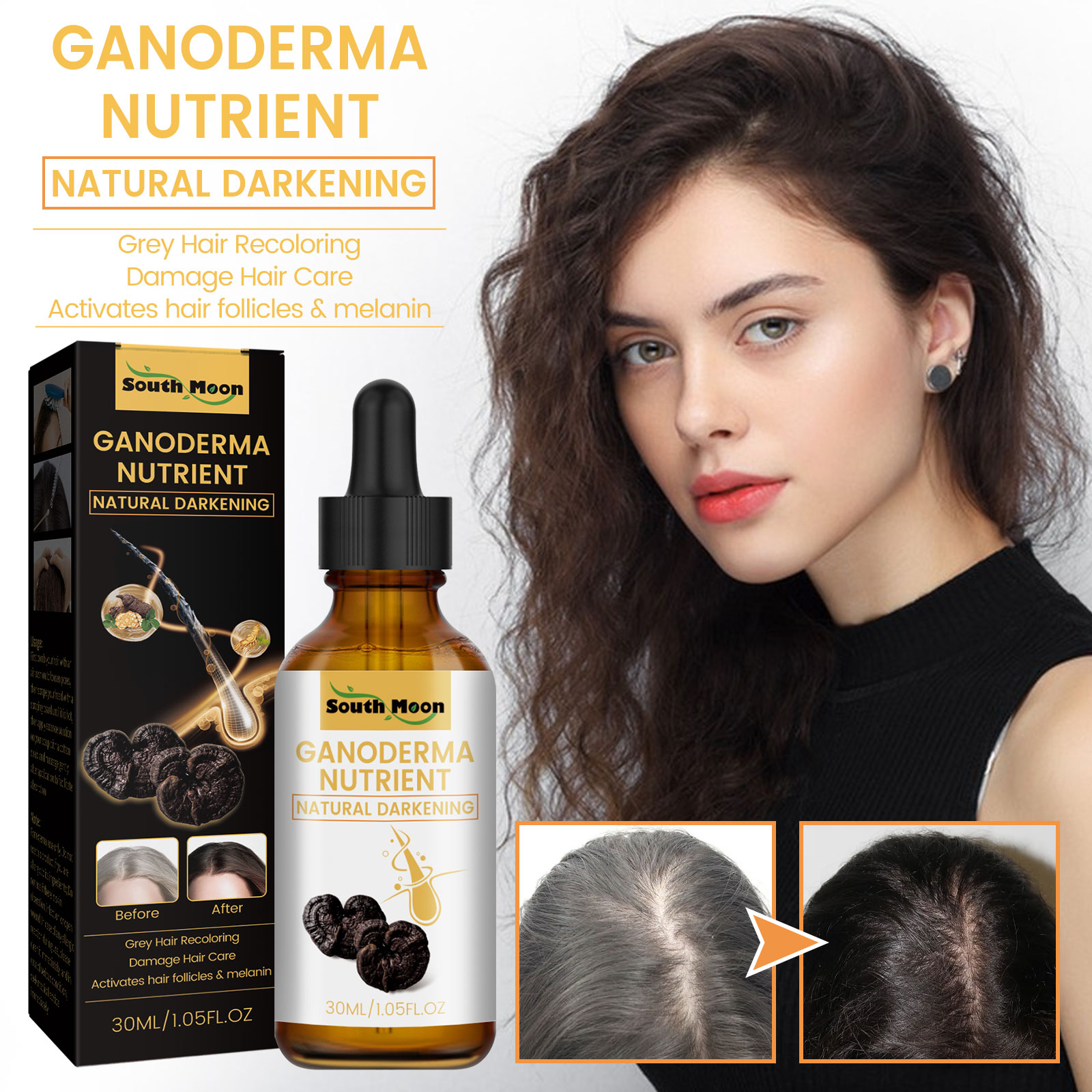 Black Ganoderma Lucidum Hair L – Root Stimulator Liquid recenzja i cena