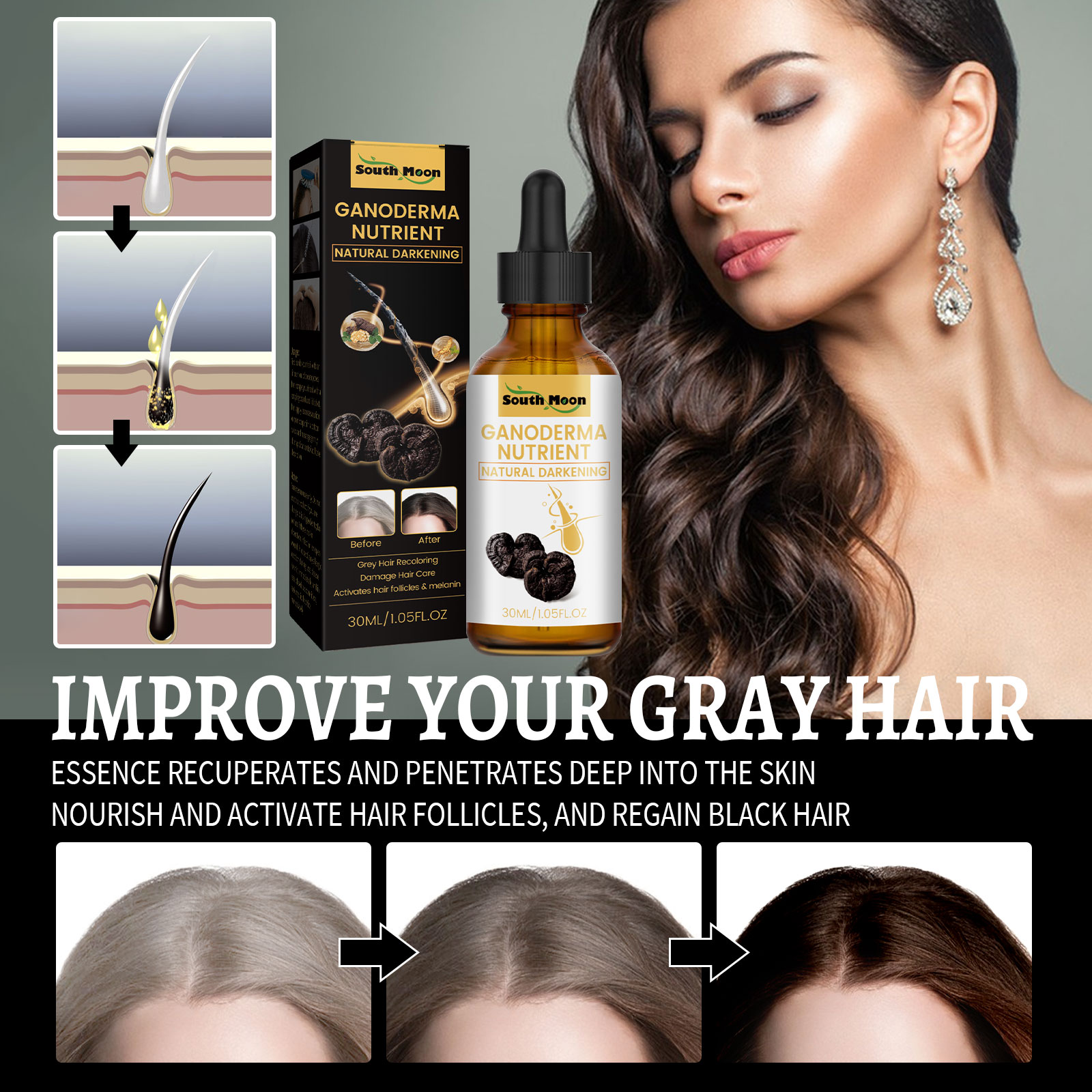 Black Ganoderma Lucidum Hair L – Root Stimulator Liquid recenzja i cena