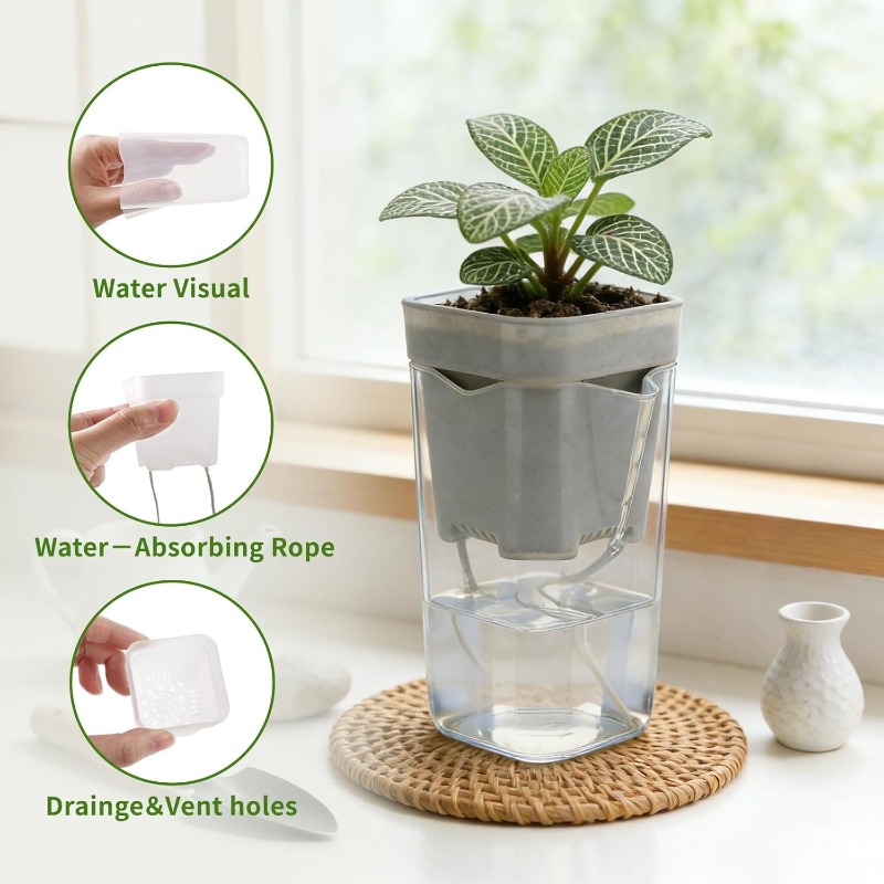 Transparent Flower Plant Pot S – Self Watering Insert recenzja i cena
