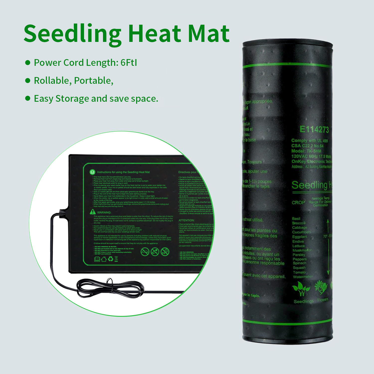 Two-pack 20x10Inch Seedling He – Heat Mat Seedling recenzja i cena