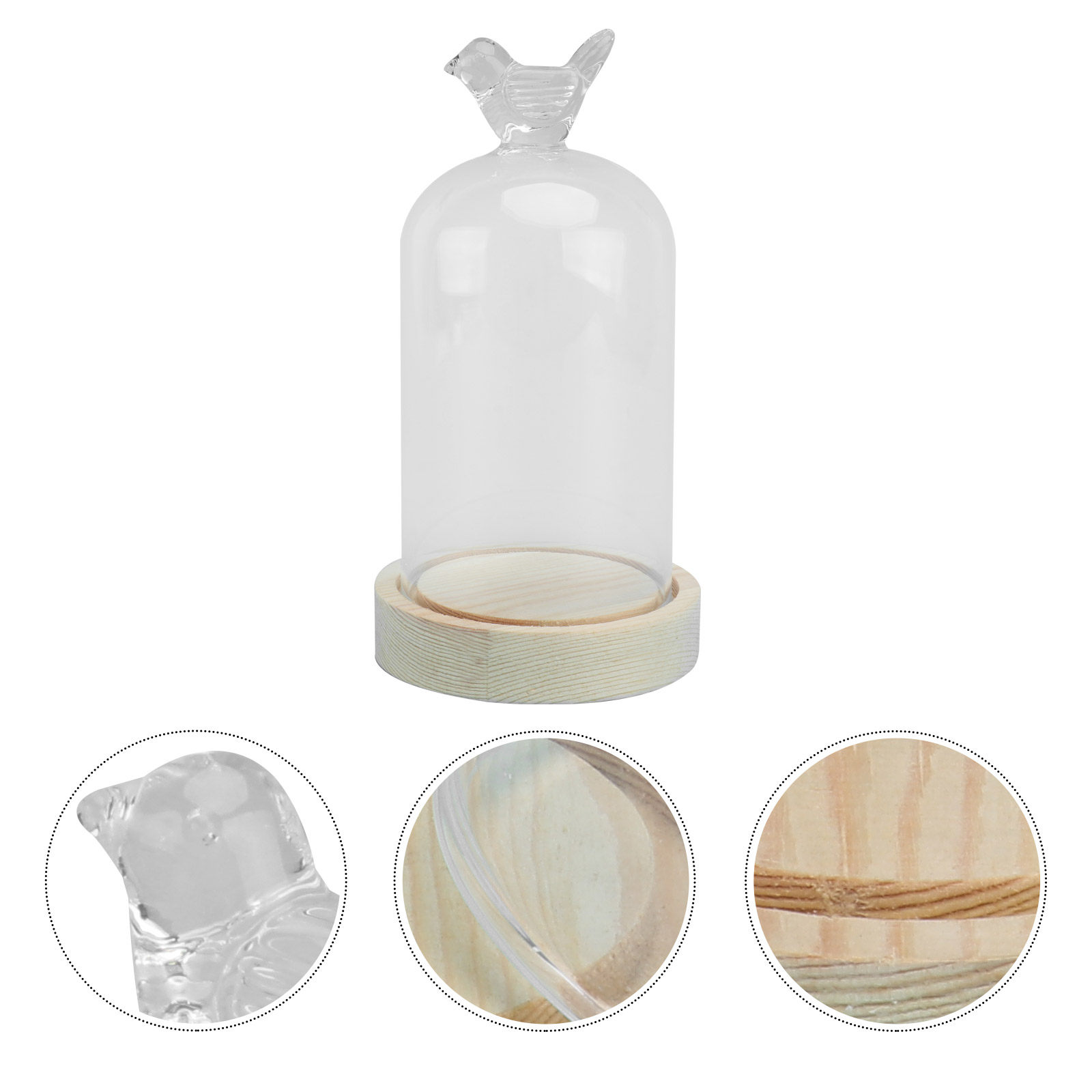 1Pcs Mini Glass Dome Cover Bir – Plastic Dome Clear recenzja i cena