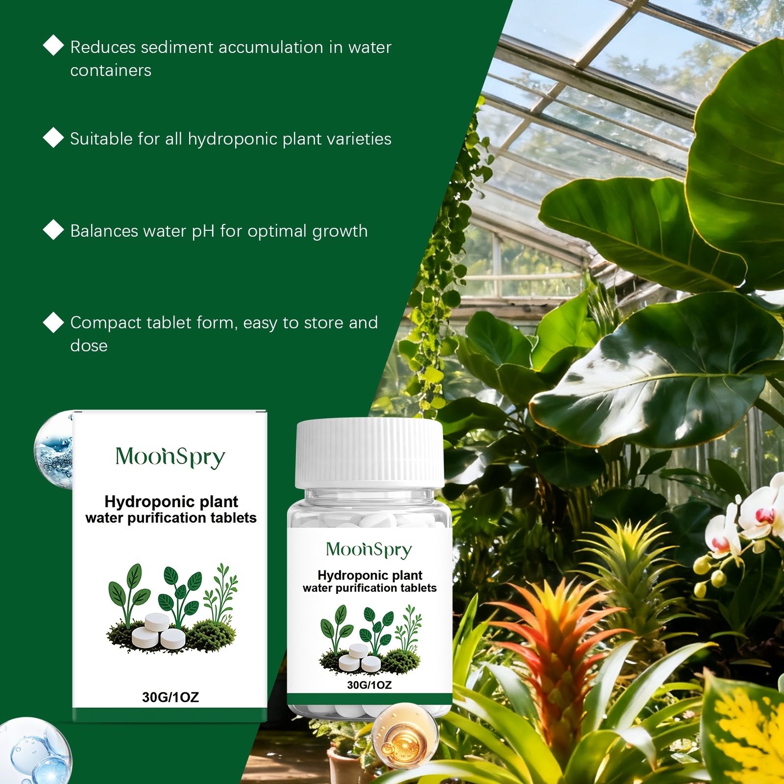 Moonspry Hydroponic Water Puri – Rooting Hormone Powder recenzja i cena
