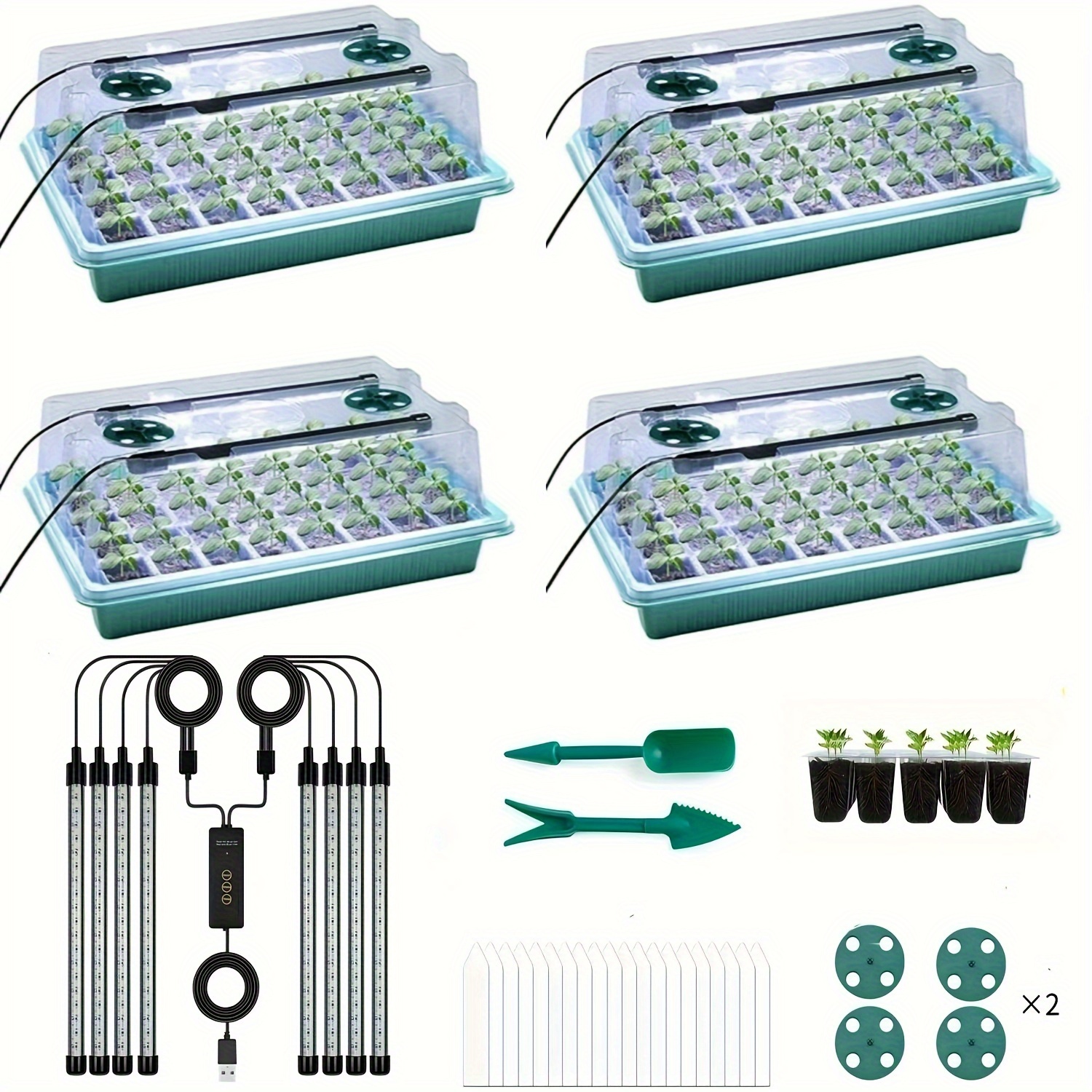 4-Pack Seed Starter Tray Kit 1 – Humidity Dome Kit recenzja i cena