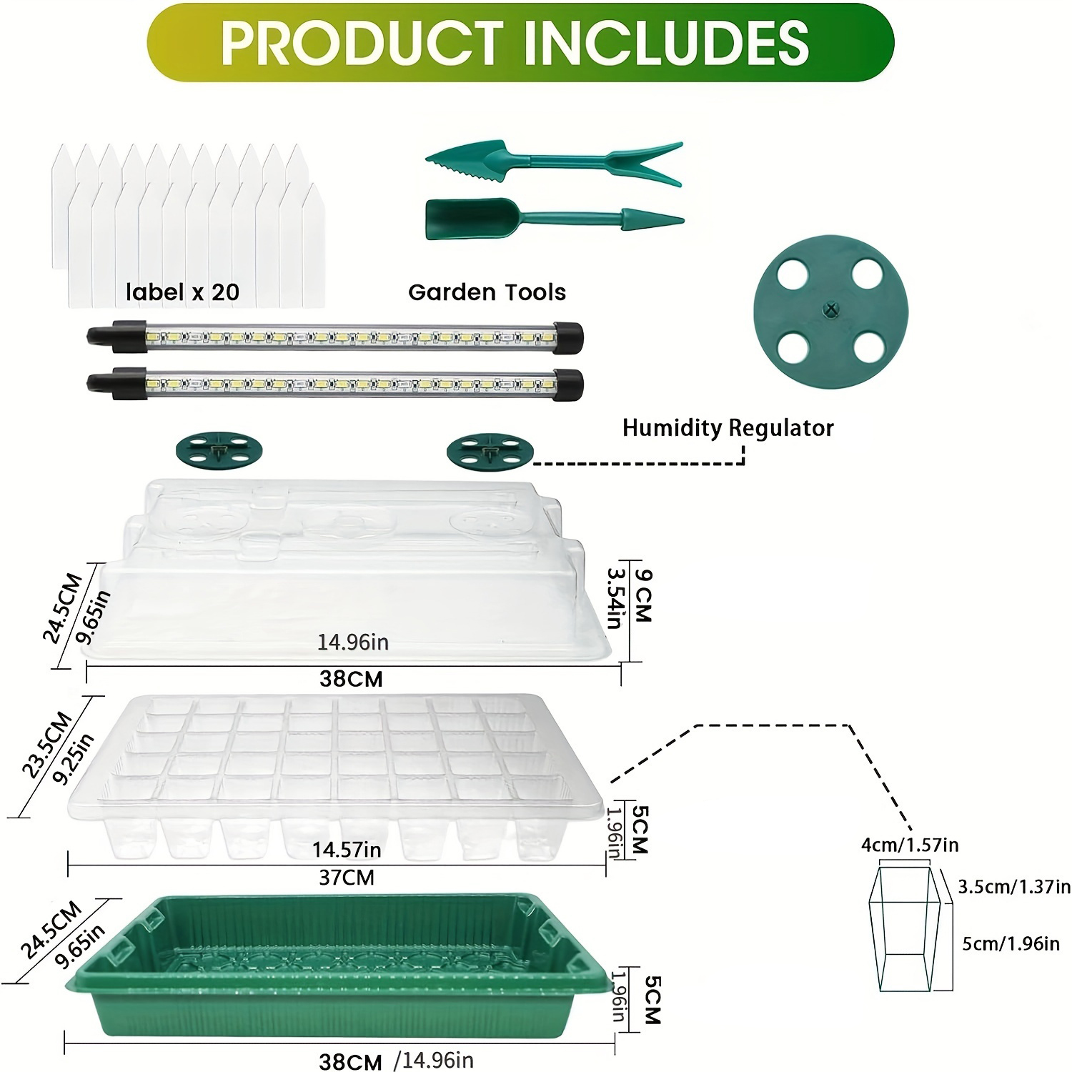 4-Pack Seed Starter Tray Kit 1 – Humidity Dome Kit recenzja i cena