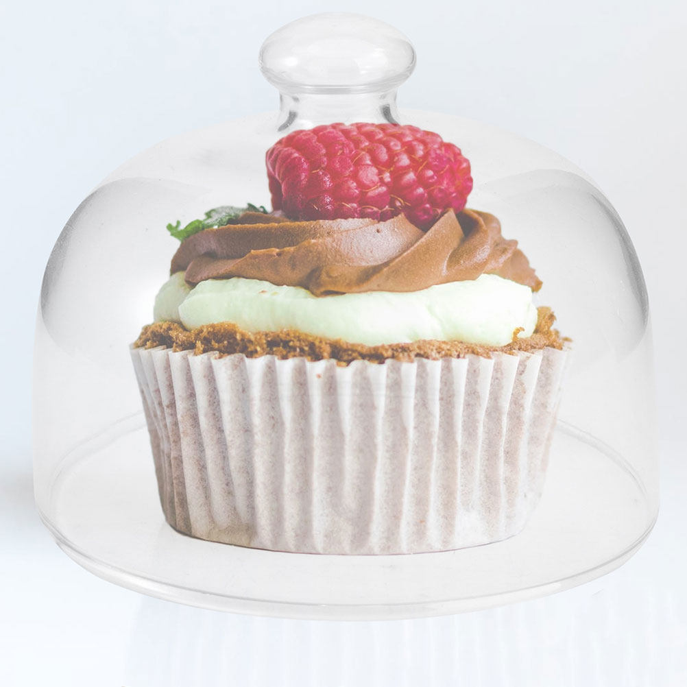 2Pcs Transparent Glass Cake Do – Plastic Dome Clear recenzja i cena
