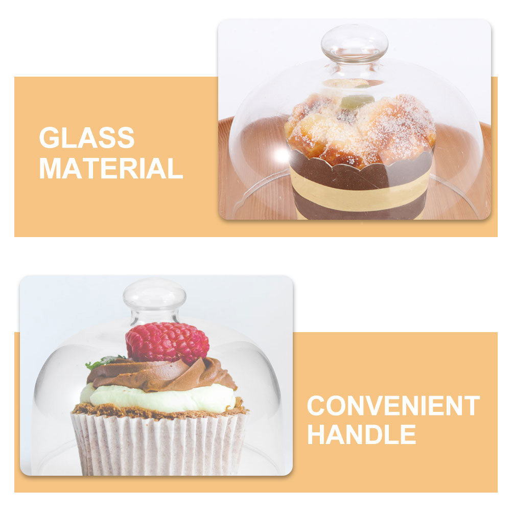 2Pcs Transparent Glass Cake Do – Plastic Dome Clear recenzja i cena
