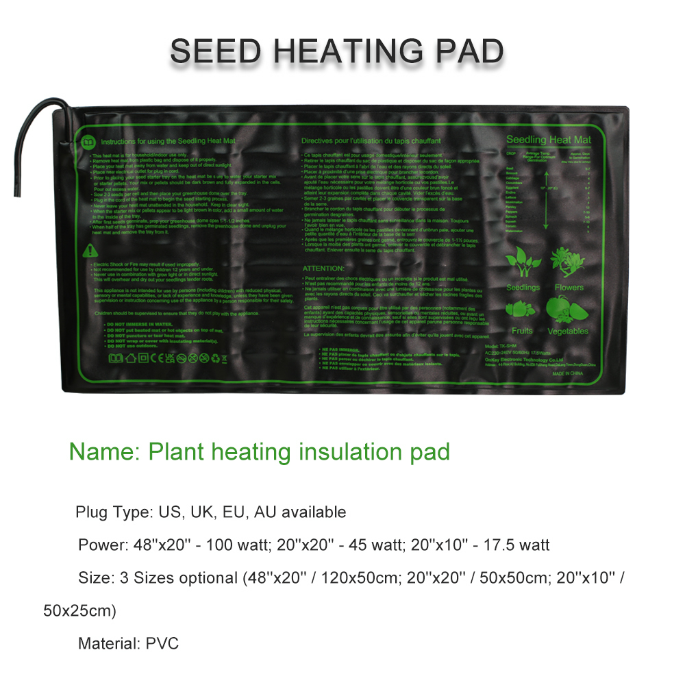 Seedling Heating Pad 3 Sizes W – Heat Mat Seedling recenzja i cena