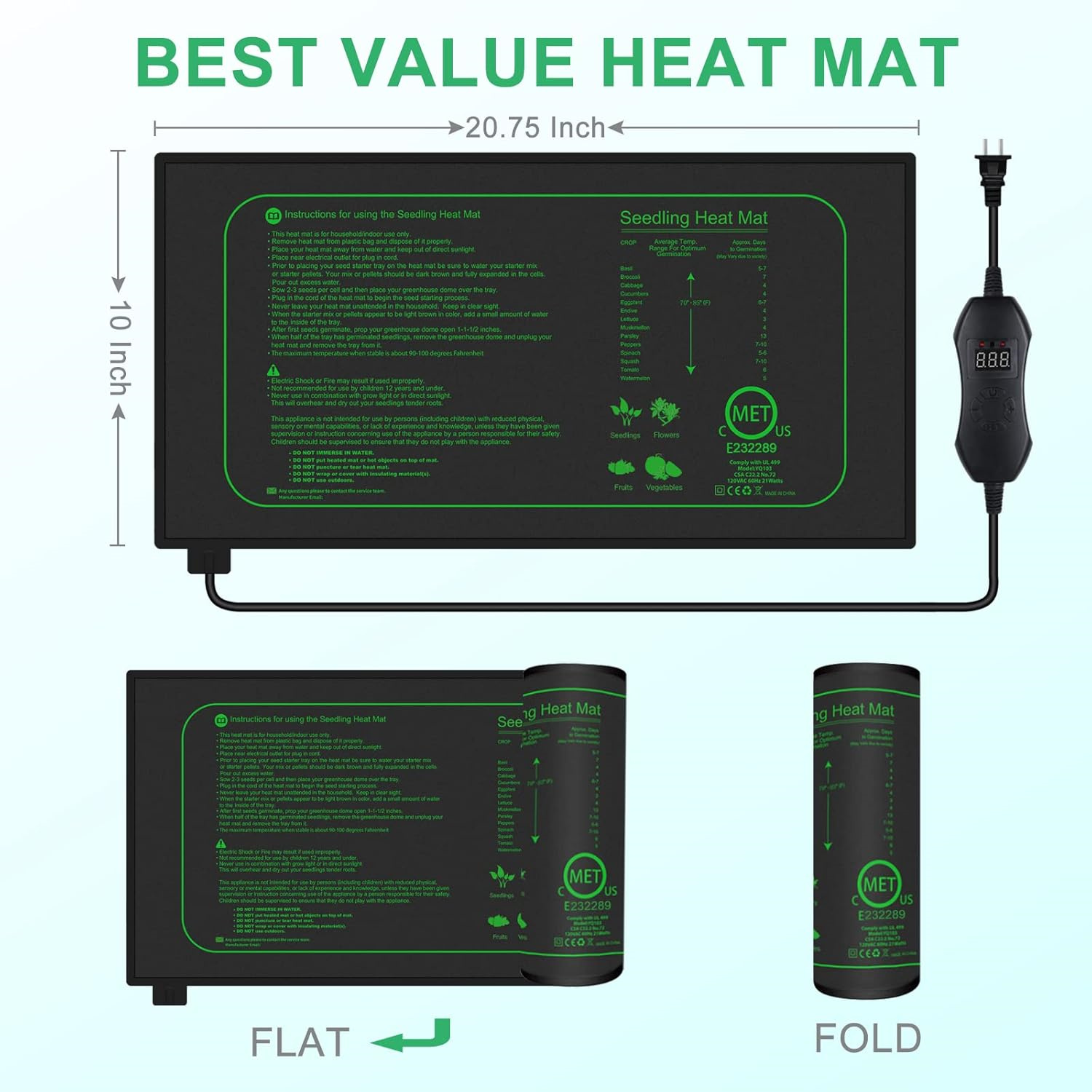 Seedling Heat Mat With Digital – Heat Mat Seedling recenzja i cena