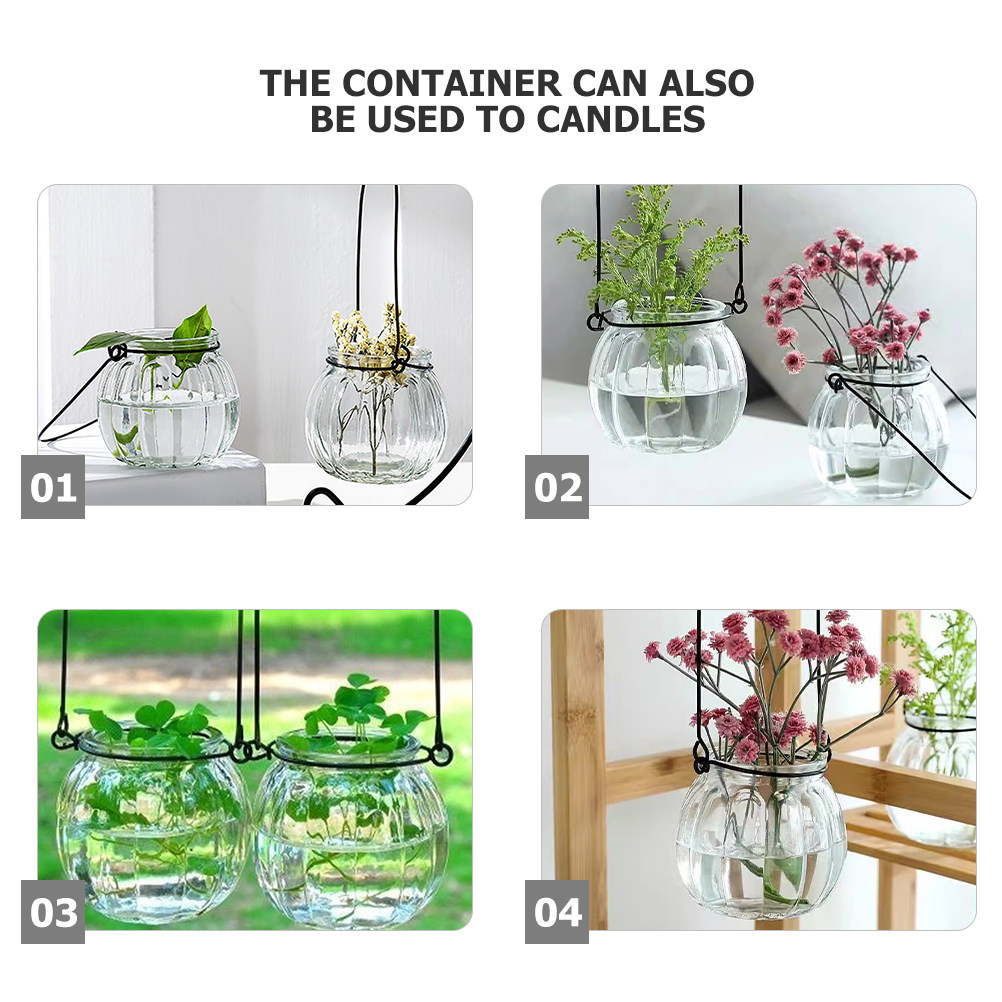 6Pcs Transparent Hanging Glass – Propagation Station Vase recenzja i cena