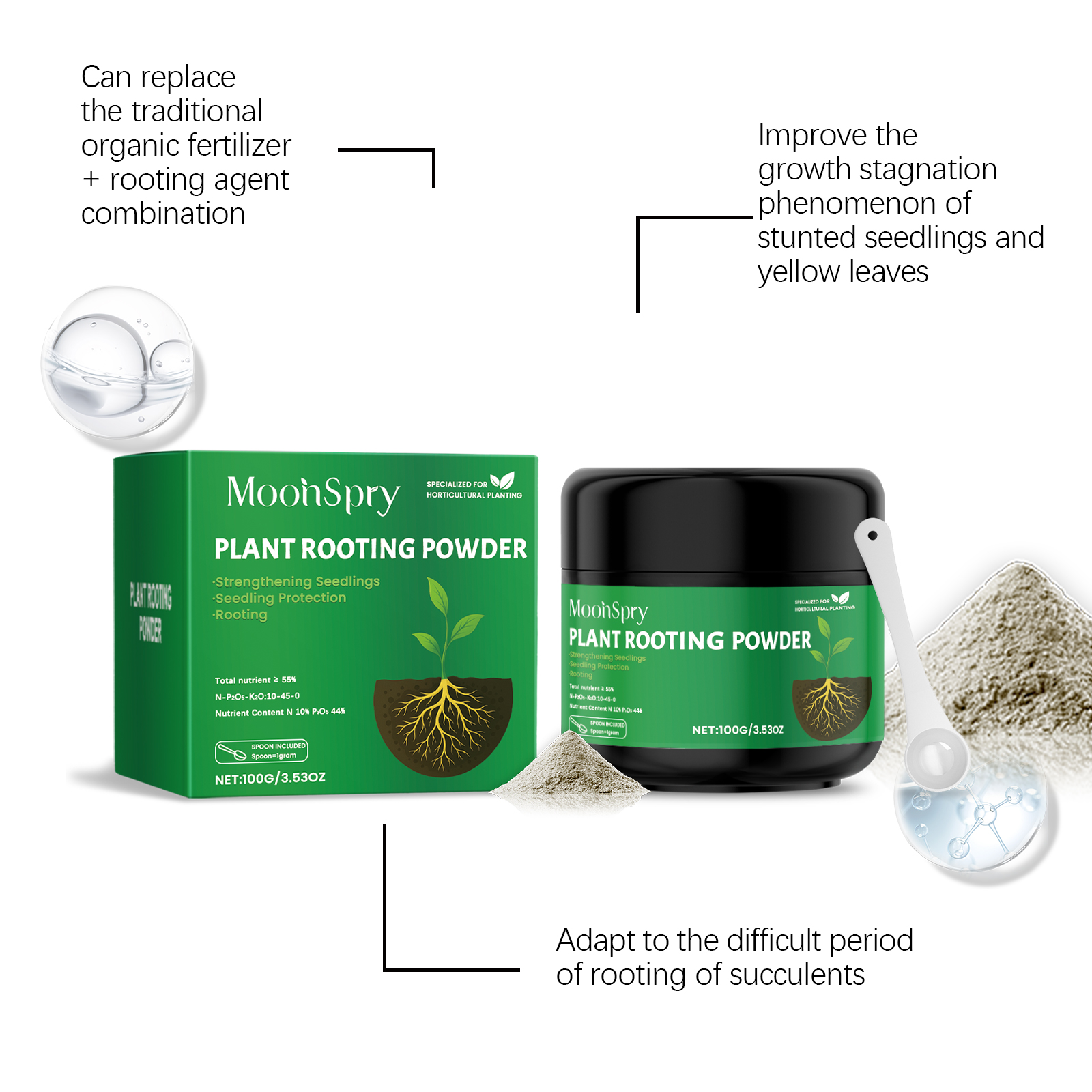 100g Plant Rooting Powder for  – Rooting Hormone Powder recenzja i cena