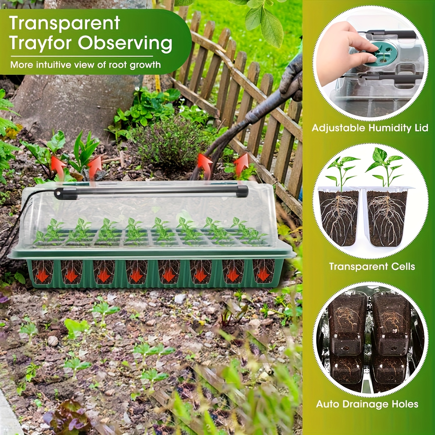 2PCS 72-Cell Seed Growing Kit  – Humidity Dome Kit recenzja i cena