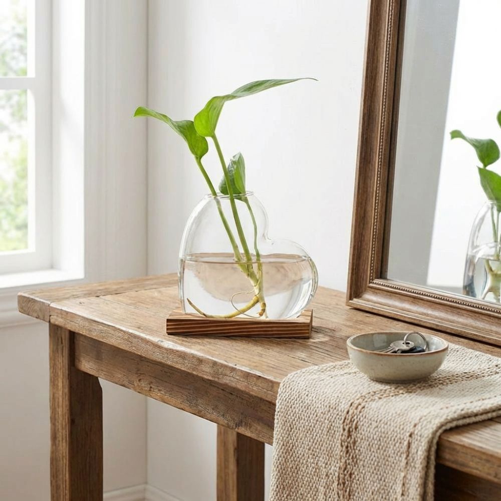 Transparent Hydroponic Glass V – Propagation Station Vase recenzja i cena