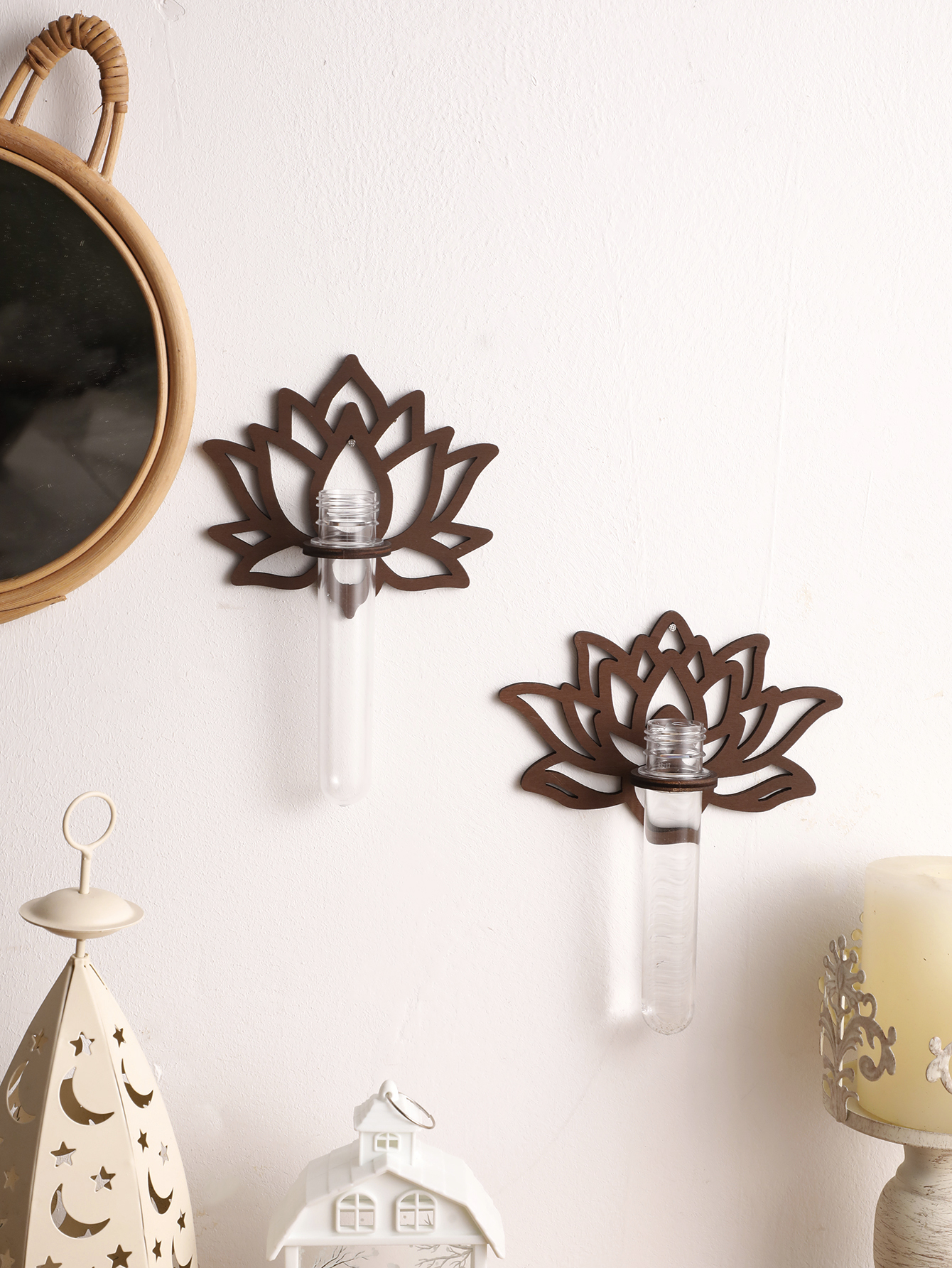 Lotus Shape Wall Planters for  – Propagation Station Vase recenzja i cena
