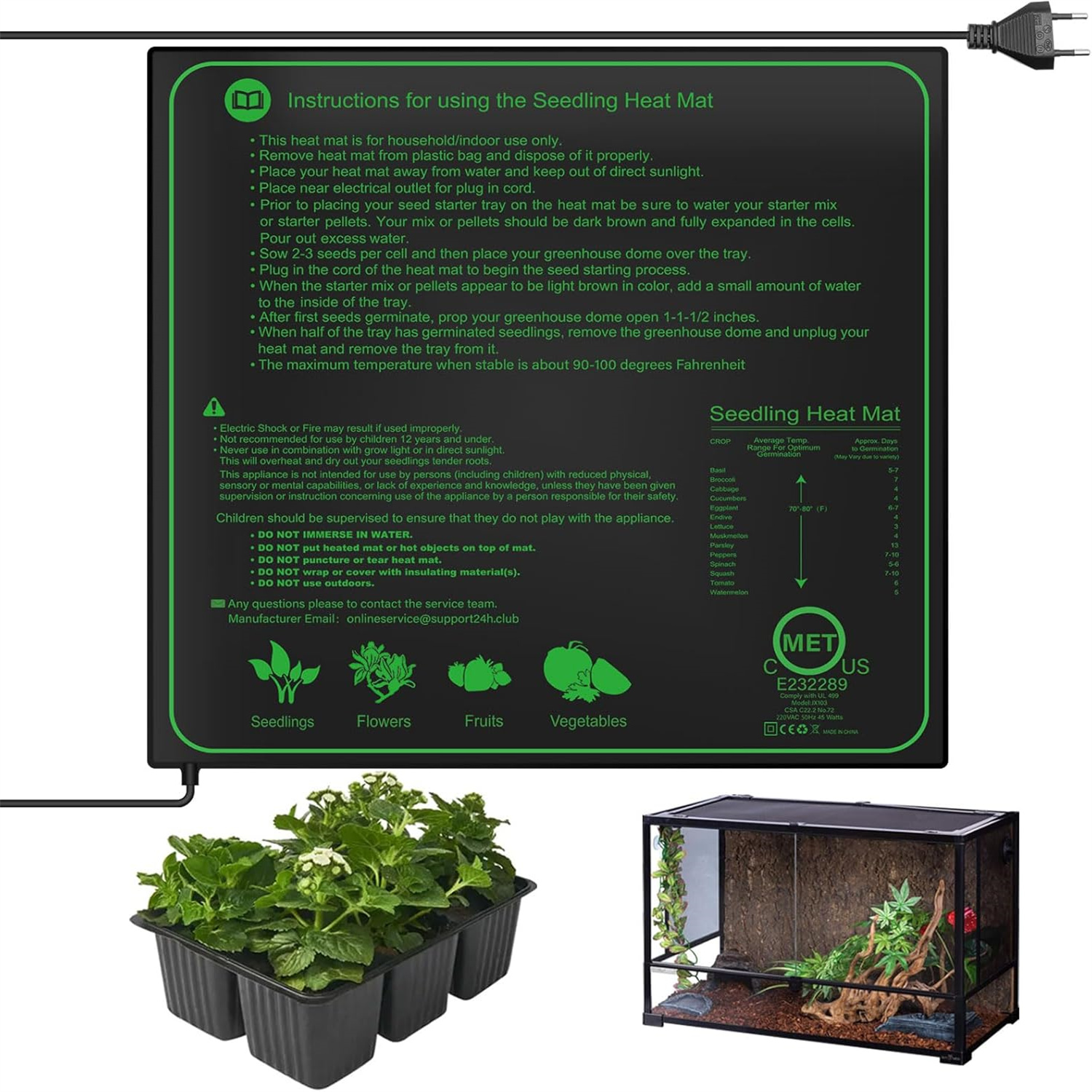 Seedling Heat Mat 10/25/50CM I – Rooting Gel Clone recenzja i cena